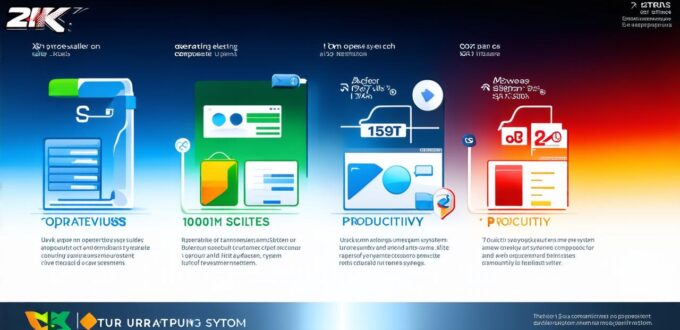 What are four different kinds of computer software